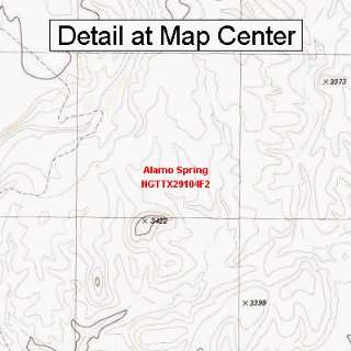 USGS Topographic Quadrangle Map   Alamo Spring, Texas 