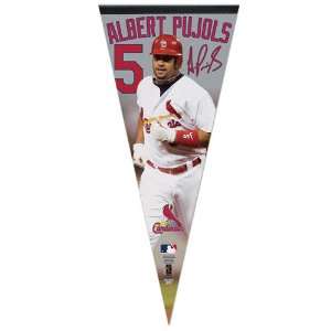  Albert Pujols Pennant: 17x40 St. Louis Cardinals Premium 