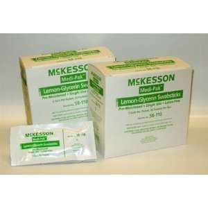  McKesson Lemon Glycerin Swabstick Medi Pak 4 Inch Box 