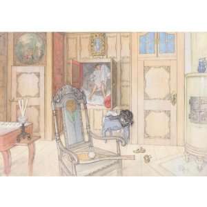   Made Oil Reproduction   Carl Larsson   24 x 24 inches   The Old Room