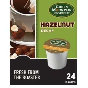 Green Mountain Coffee Hazelnut Decaf, 24 ct K Cups for Keurig Brewers 