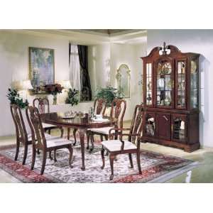   cherryoval Queen Anne Table/side, Arm Chairs: Home & Kitchen
