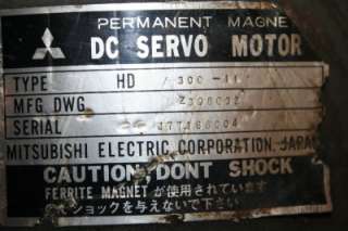 Mitsubishi DC Servo Motor HD 300 11, #20901  