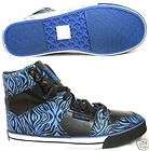 New Mens 13 PUBLIC ROYALTYExoticBlue Leopard Hi Shoes