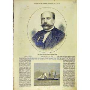   Portrait Castelar Spanish Cortes Yacht Deerhound 1873