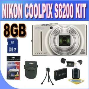 Nikon COOLPIX S8200 16.1 MP CMOS Digital Camera with 14x Optical Zoom 