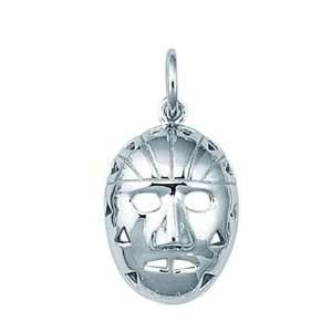  Sterling Silver Hockey Mask Charm Arts, Crafts & Sewing