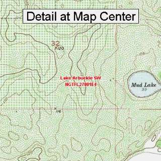  USGS Topographic Quadrangle Map   Lake Arbuckle SW 