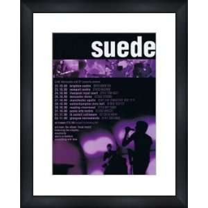 SUEDE UK Tour 1999   Custom Framed Original Concert Ad   Framed Music 