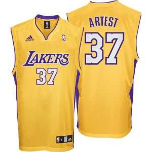  Ron Artest Jersey adidas Gold Replica #37 Los Angeles 