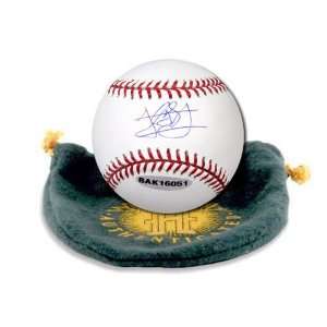  Atlanta Braves Jordan Schafer Autographed Baseball (UDA 