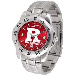  Rutgers Scarlet Knights Sport AnoChrome Steel Band Mens 
