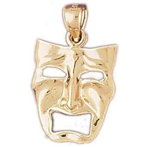   14k Gold Charm Drama Masks 1.8   Gram(s) CleverEve Jewelry