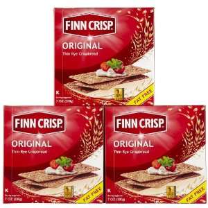 Finn Crisp Original, Delicately Thin Rye Crispbread, Boxes, 7 oz, 3 pk 