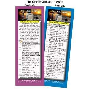  Bible Bookmark   In Christ Jesus   Package of 25   2.75 