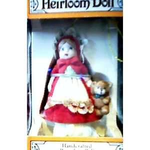   Doll Handcrafted Porcelain Bell Christmas Hanging Tree Ornament
