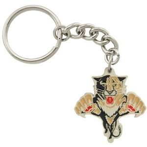 Florida Panthers Pewter Primary Logo Keychain  Sports 