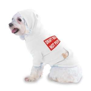 DRAFT BEER, NOT PEOPLE Hooded (Hoody) T Shirt with pocket for your Dog 