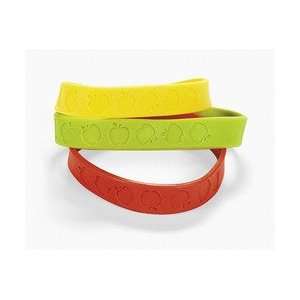  Apple Rubber Bracelets (2 dozen)   Bulk [Toy] Everything 