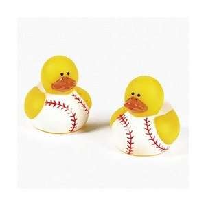  Mini Baseball Rubber Ducks (6 dozen)   Bulk: Toys & Games