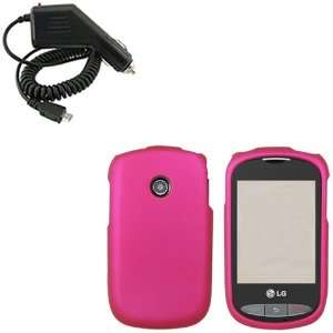  iFase Brand LG 800G Combo Rubber Rose Pink Protective Case 