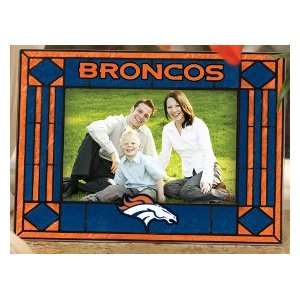  Denver Broncos Art Glass Picture Frame: Kitchen & Dining