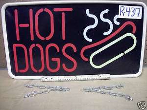 Deli Restaurant Concession Light Up Sign, Hot Dogs  