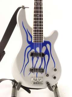 Miniature Guitar Robert Trujillo METALLICA Blue Flames  