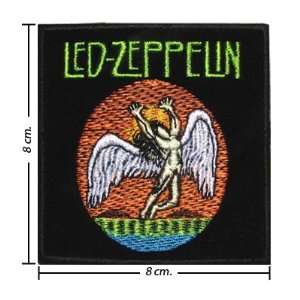 Led Zeppelin Patch Music Band Logo V Embroidered Iron on Patches Free 