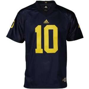   Youth #10 Navy Blue Premier Football Jersey