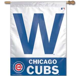  Chicago Cubs W Vertical Flag: 27x37 Banner: Sports 