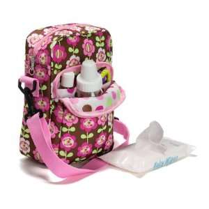   Frilly Flower Baby Girl Dipes and Wipes Keeper Small Diaper Bag Baby