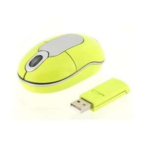  Yellow Mini Wireless Optical Mouse: Electronics
