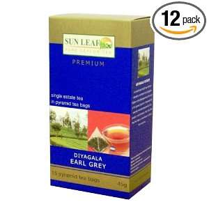 Sun Leaf Single Estate Tea In Pyramid Tea Bags, Diyagala Earl Grey, 2 