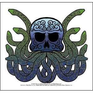  Harmonix Rock Band   Skull with Snakes   Window Sticker 