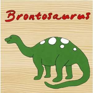  Dinosaur Brontosaurus Canvas Reproduction