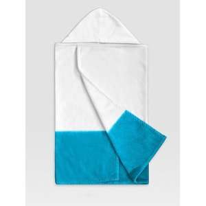   American Terry Co. Kids Personalized Dip Dye Hooded Towel   Sea Baby