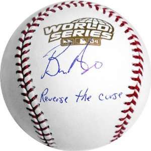  Bronson Arroyo Autographed 2004 World Series Baseball with 