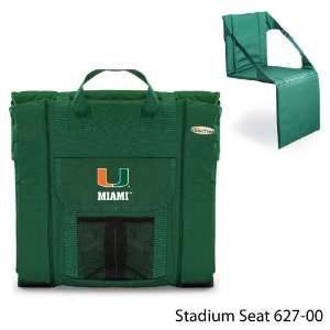   of Miami Printed Stadium Seat Hunter Green