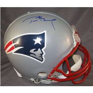  Signed Tom Brady Helmet   Authentic