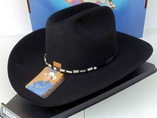 Resistol Cowboy Hat 4X Beaver Fur Felt Black Odessa  
