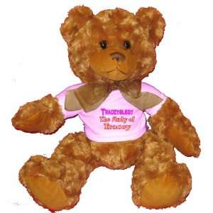   The Study of Tracey Plush Teddy Bear with WHITE T Shirt: Toys & Games