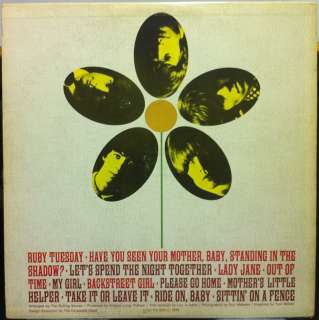 THE ROLLING STONES flowers LP VG  LL.3509 Vinyl Mono Canada 1st Press 