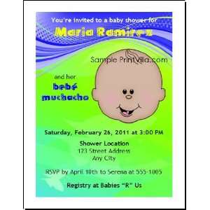  Bebe Muchacho Baby Shower Invitation 