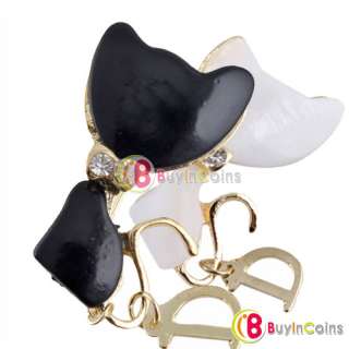   Fashion Jewelry Black Lovely Alloy Cat Style Pin Brooch Useful Hot