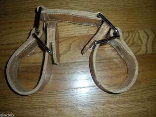 HOBBLES HEAVY DUTY HARNESS LEATHER LT OIL STAINLESS NEW  