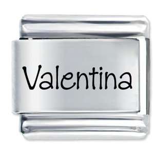  Name Valentina Gift Laser Italian Charm: Pugster: Jewelry