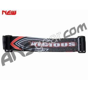    KM Paintball Goggle Strap   09 Vicious Black/Red