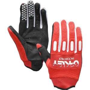   Factory Pilot Offroad, MX & Mountain Bike Gloves   Red Line / Small