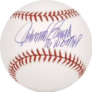  Bench Johnny Autographed Baseball  Details 76 WS MVP 